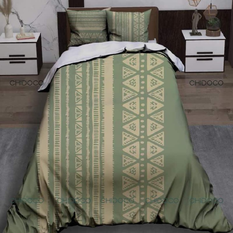 روتختی نخی سبز طرح راه راه