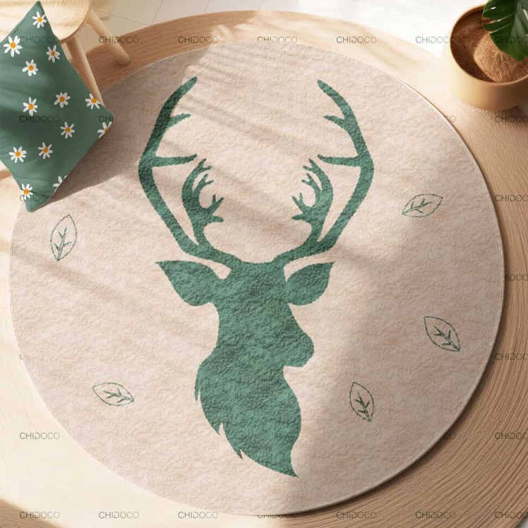 فرش گرد ساده