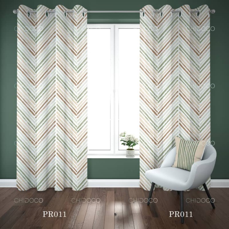 پرده آماده ساده طرح هشتی