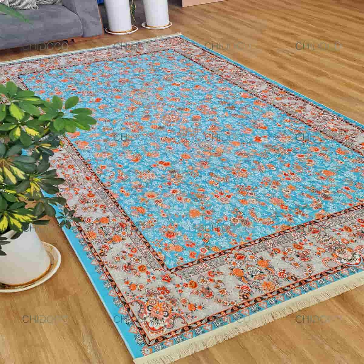  فرش طرح ابریشم 