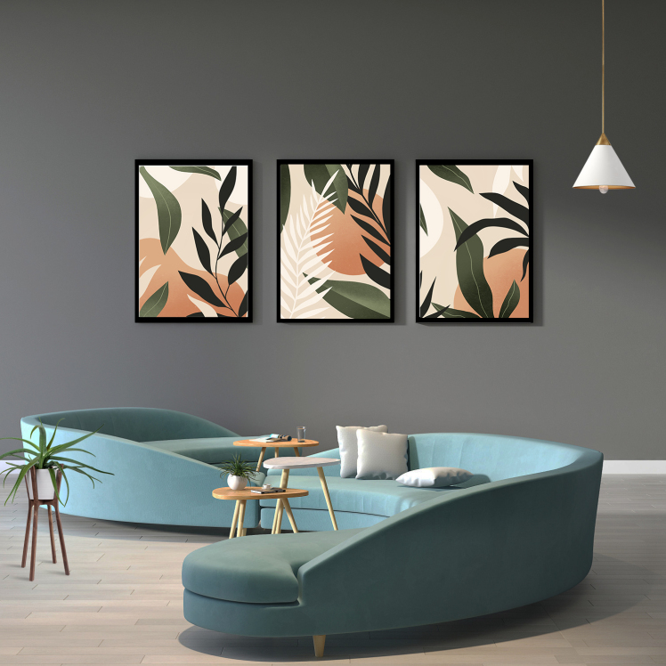 تابلو دکوراتیو طرح برگ