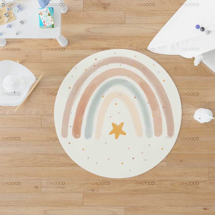 فرش کودک طرح رنگینکمان