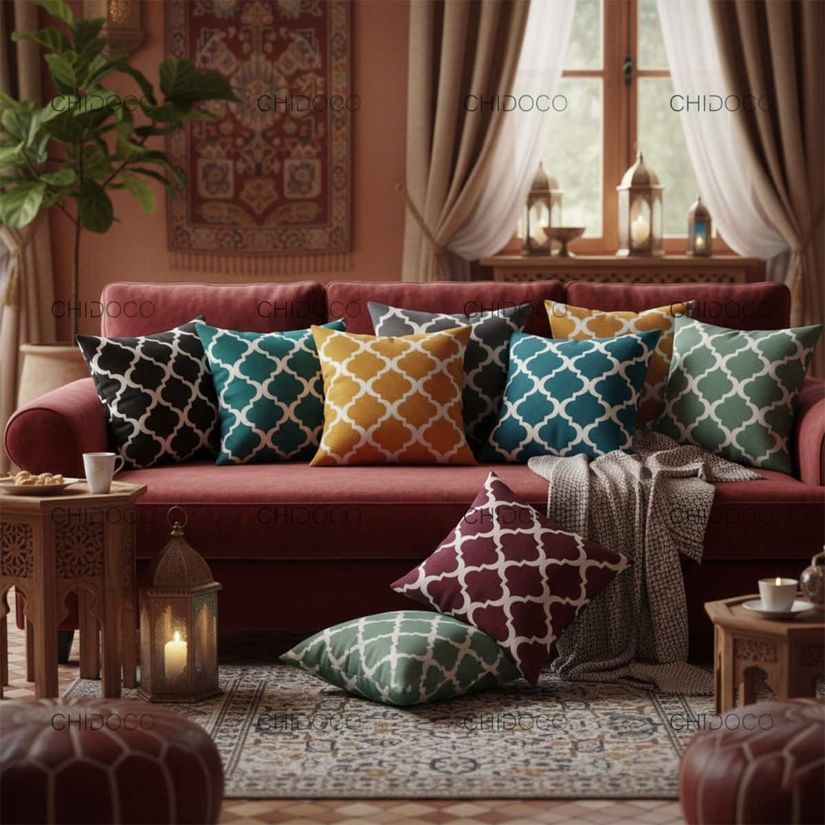 کوسن مبل مراکشی