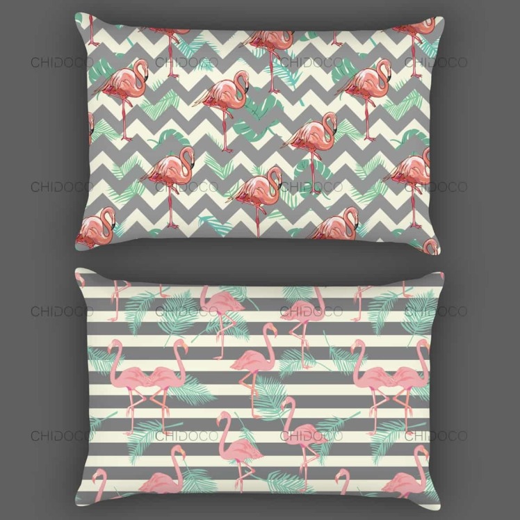 روبالشتی ساتن طرح دار