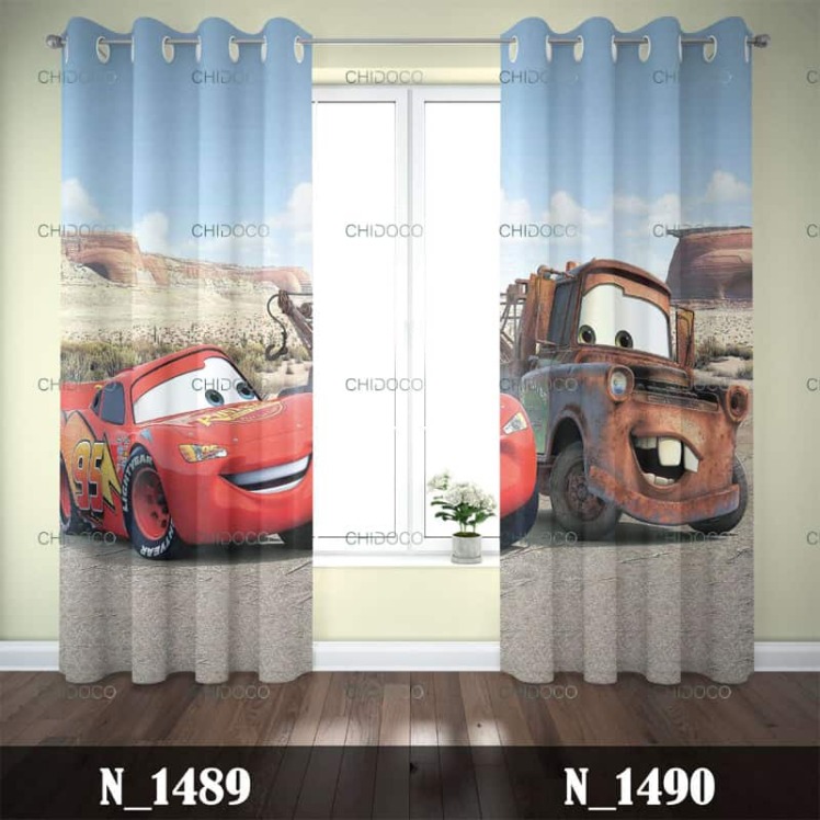 پرده آماده مخمل ماشین‌ها