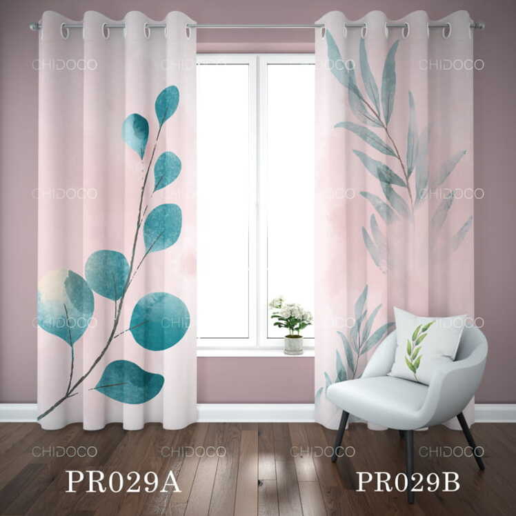 پرده اتاق صورتی